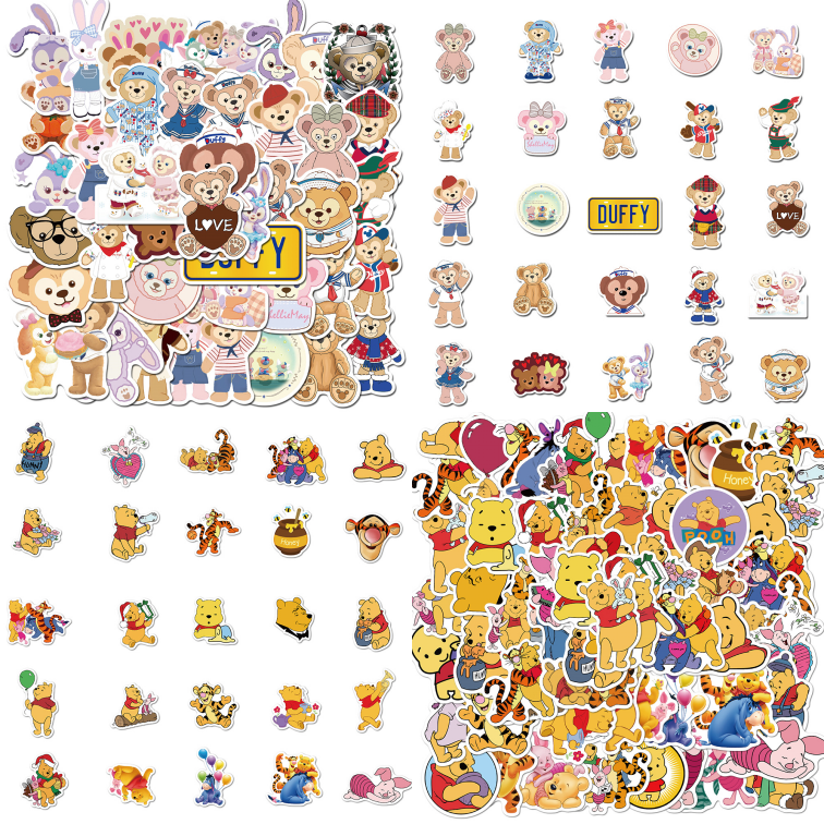 90pcs Cute Bear Stickers