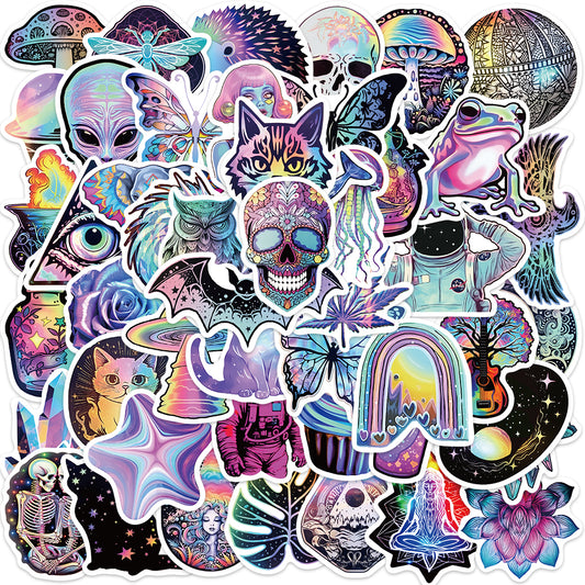 50pcs Mystery Trippy Style Stickers