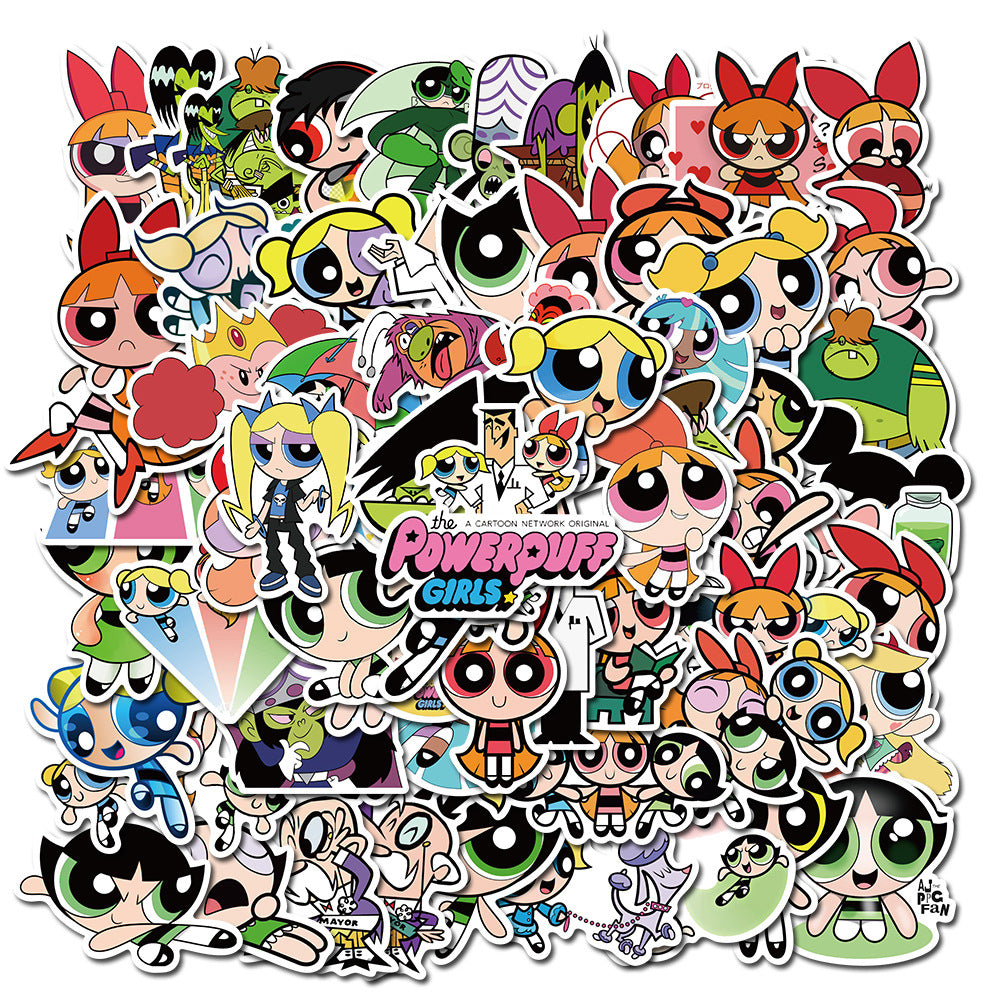 74pcs Powerpuff Girls Stickers