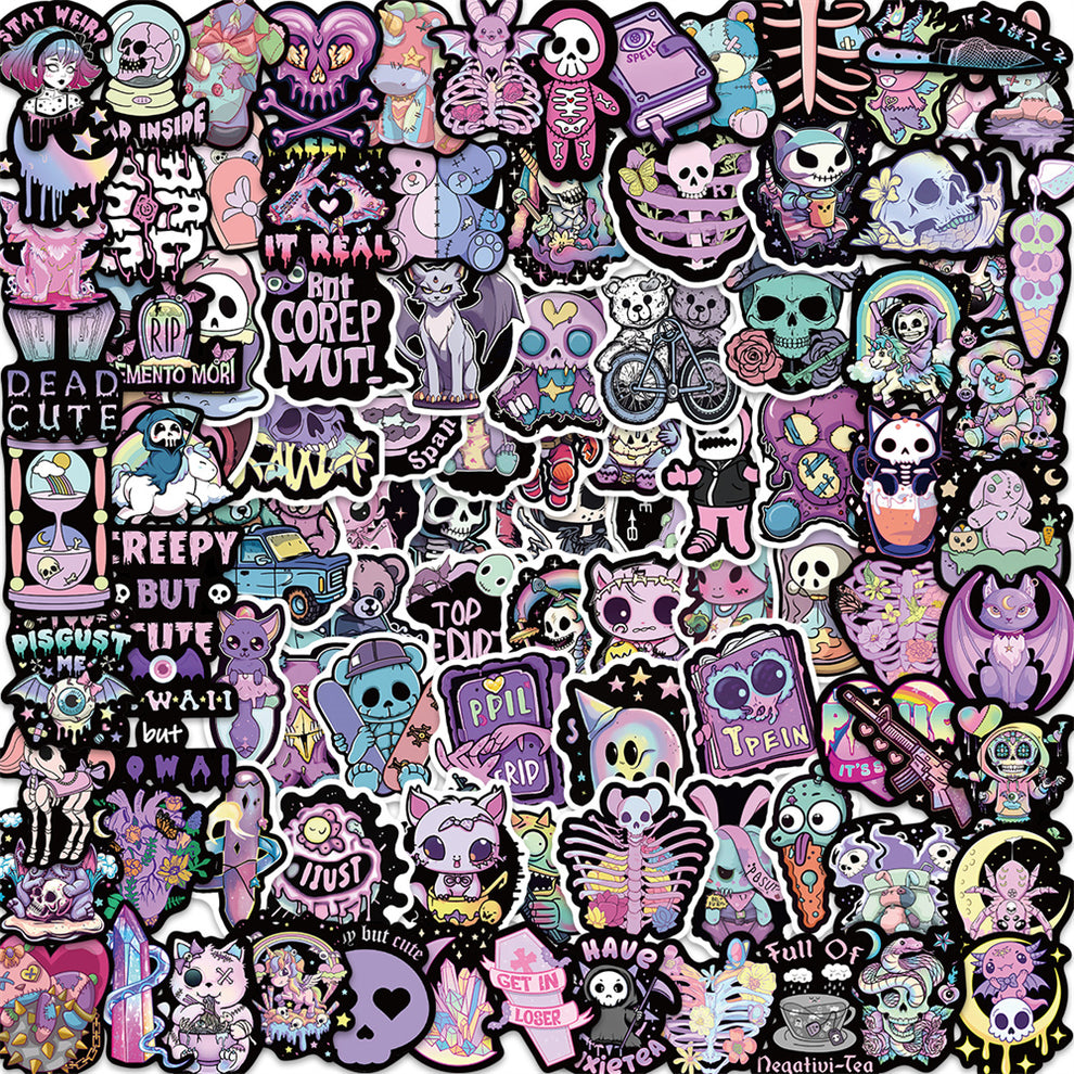 100pcs Dark Gothic Stickers – AU Sticker World