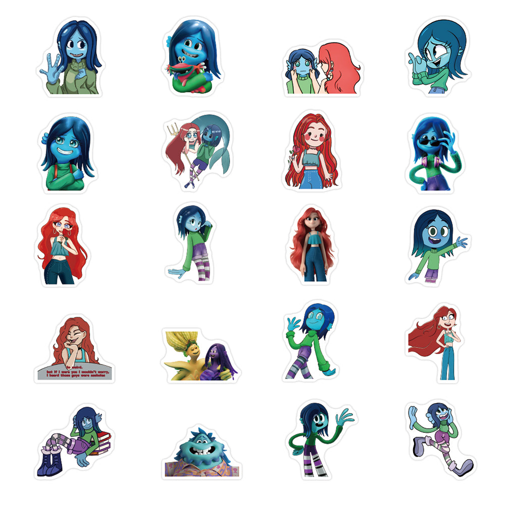 50pcs Ruby Gillman Stickers Action Comedy Animation