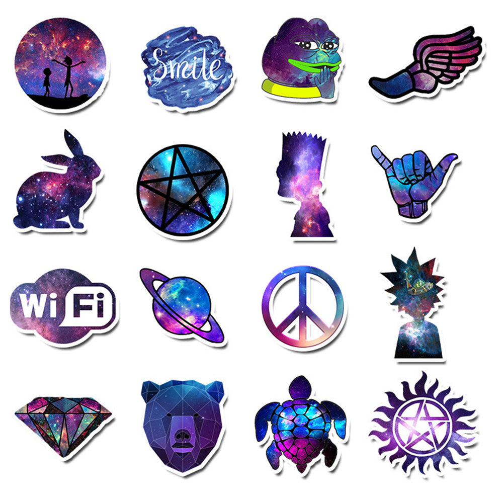 Galaxy Sticker Design 85pcs Galaxy & Rainbow Style Stickers – AU Sticker World