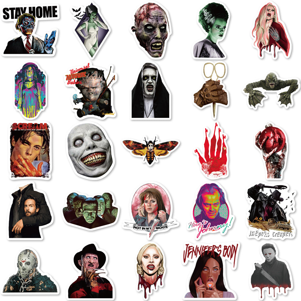 50pcs Horror Movie Collection 2 Stickers