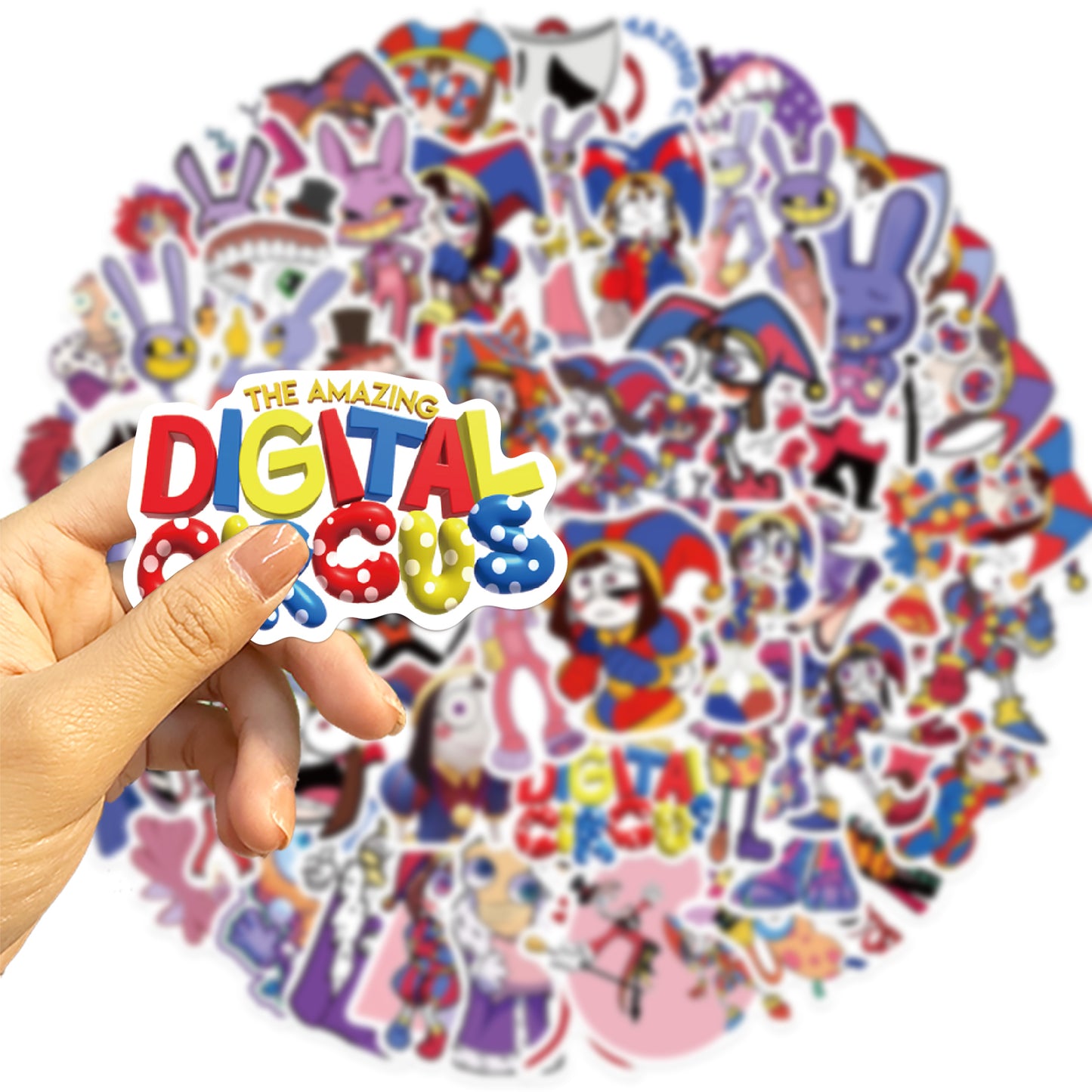 56pcs The Amazing Digital Circus Stickers American Cartoon