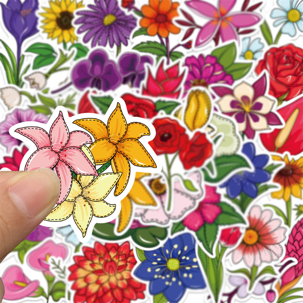 40pcs Flowers Collection Pack 2 Stickers Tulips