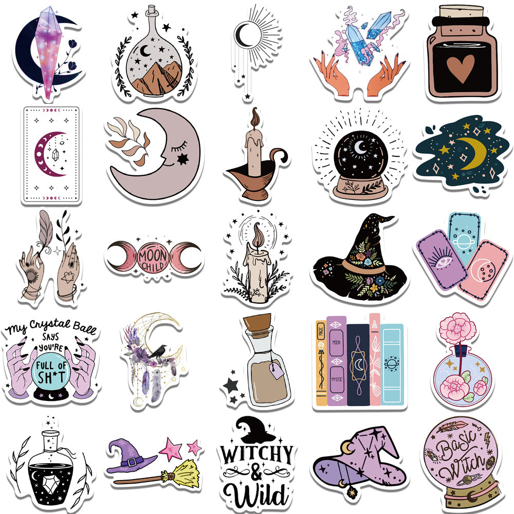 50pcs Boho Witchy 2 Stickers