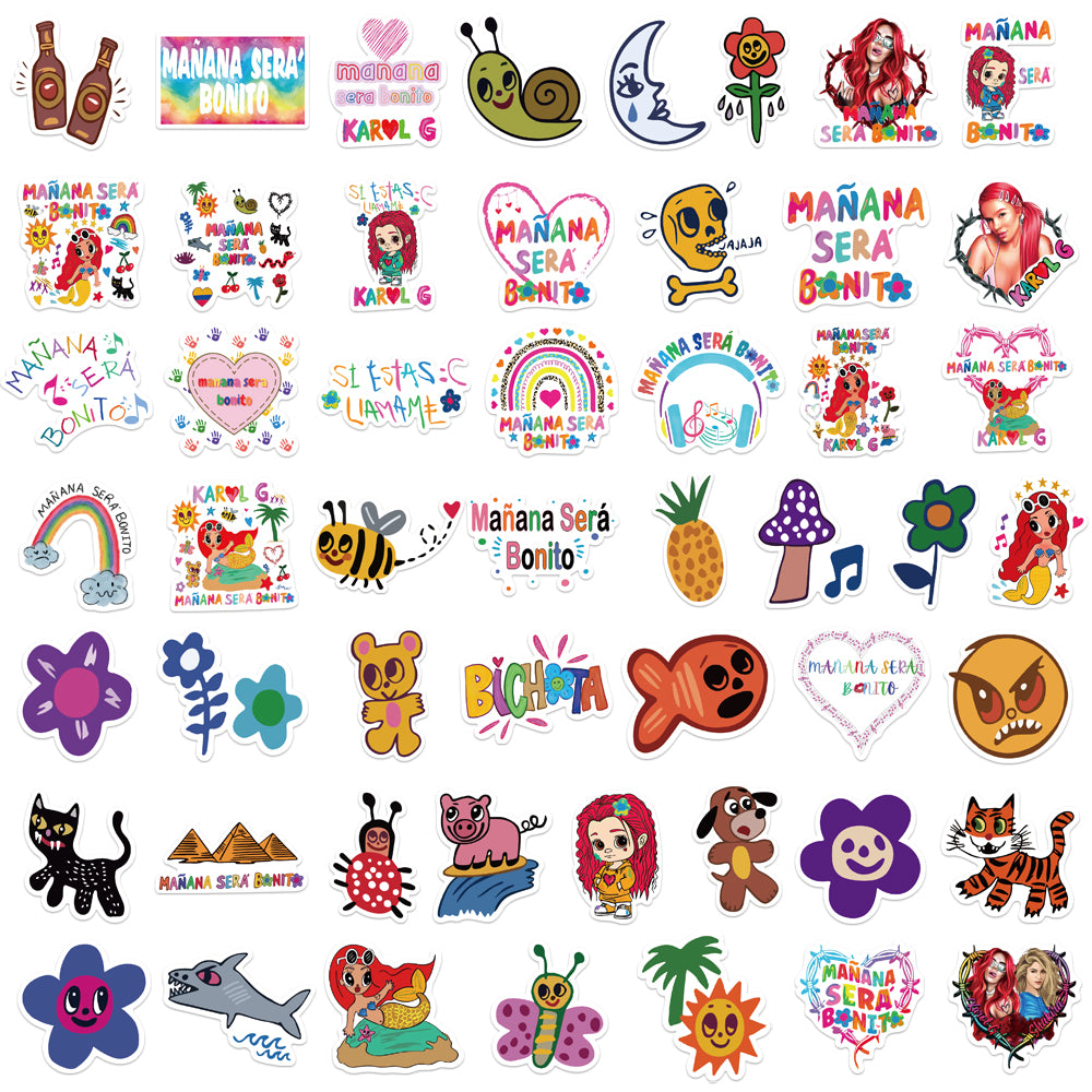 52pcs Manana Sera Bonito Stickers Singer Album Music