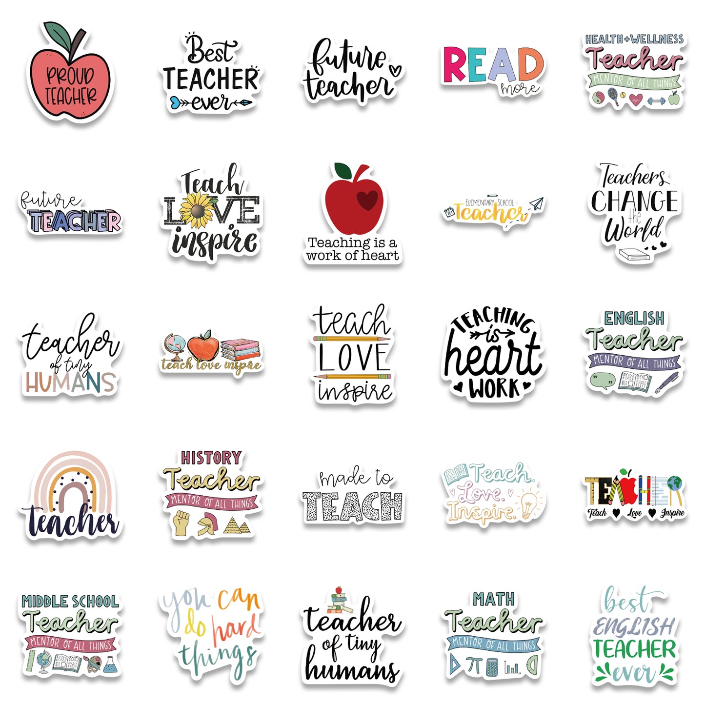 50pcs Thanks Teacher Stickers