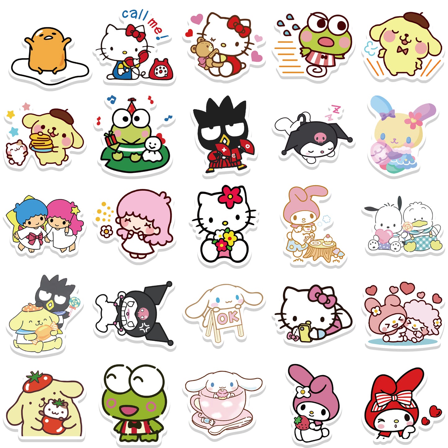 50pcs Sanrio 3 Stickers