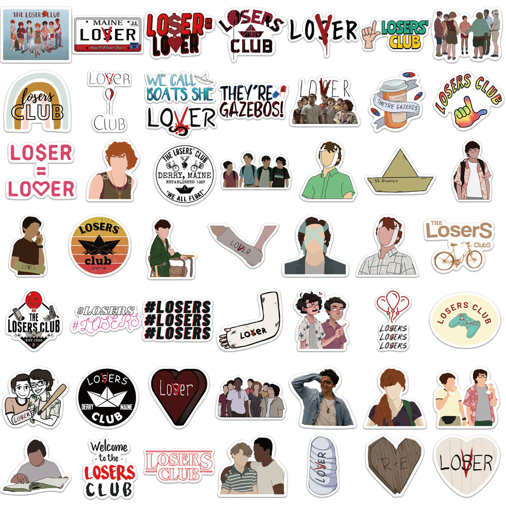 Loser Sticker Design 50pcs Losers Club Stickers – AU Sticker World