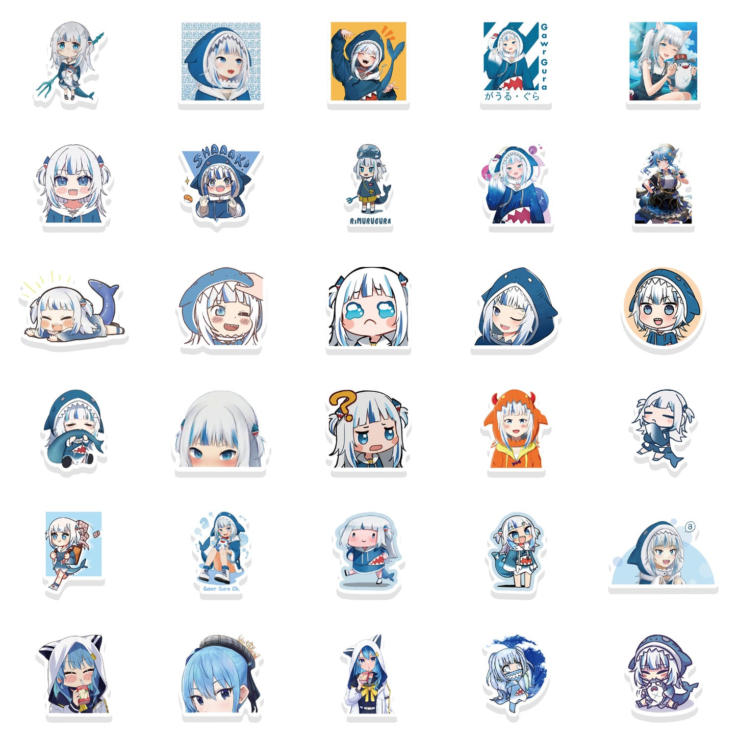 60pcs Hololive vtuber Stickers