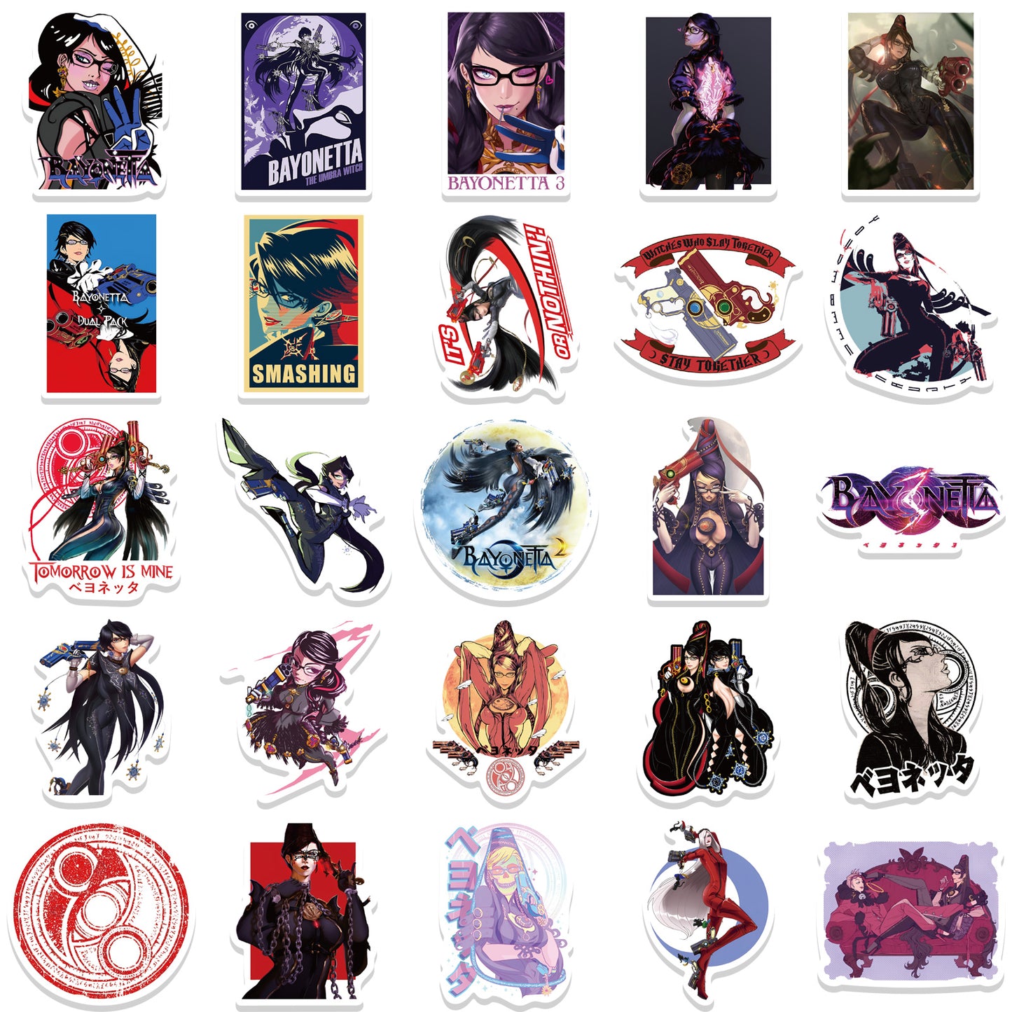 50pcs Bayonetta 3 Stickers