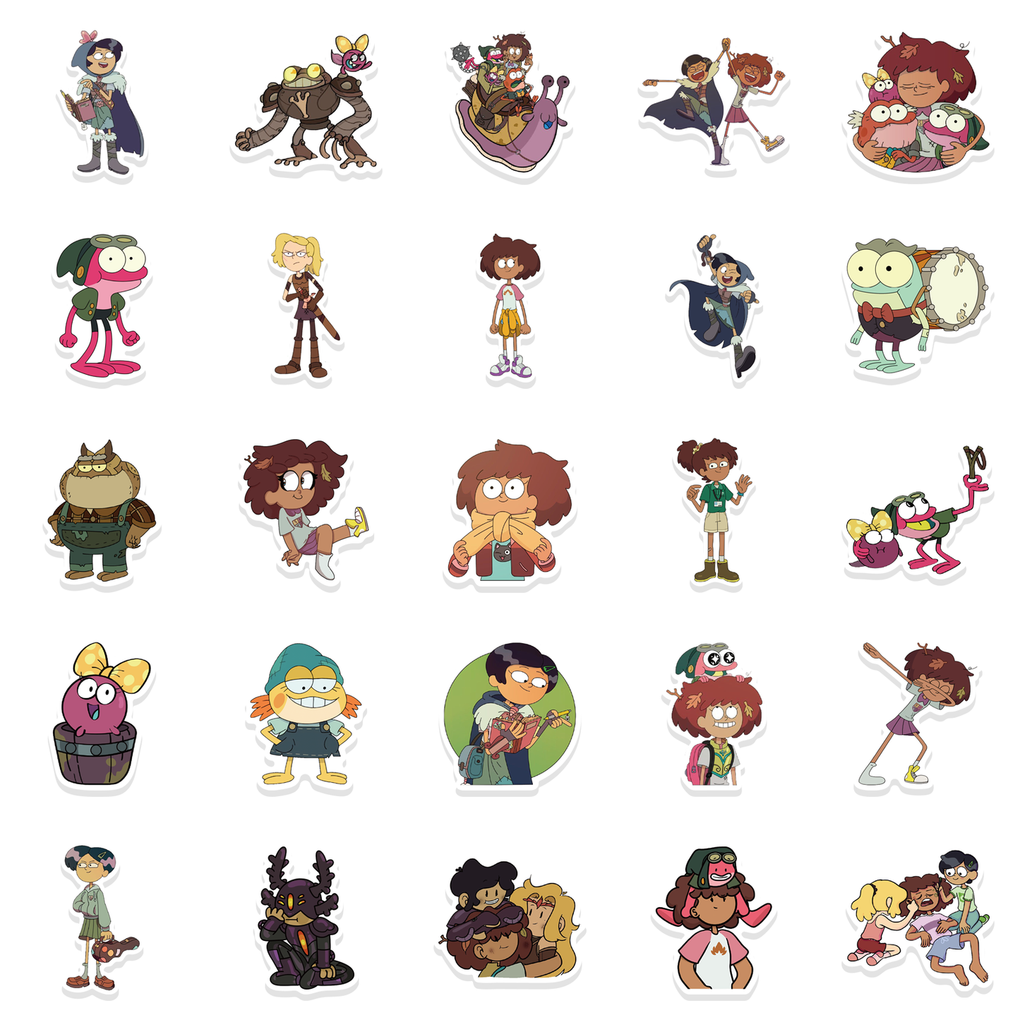 50pcs Amphibia Stickers