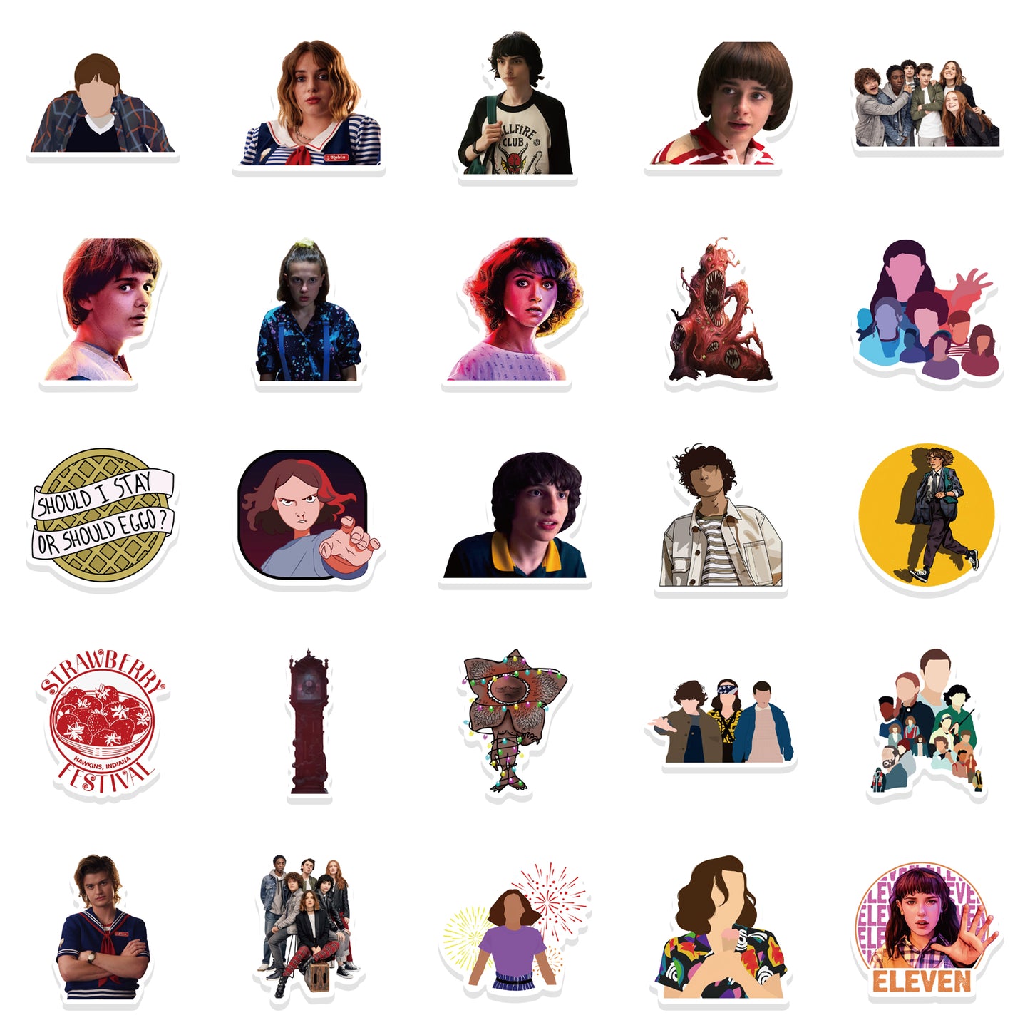 50pcs Stranger 4 Stickers