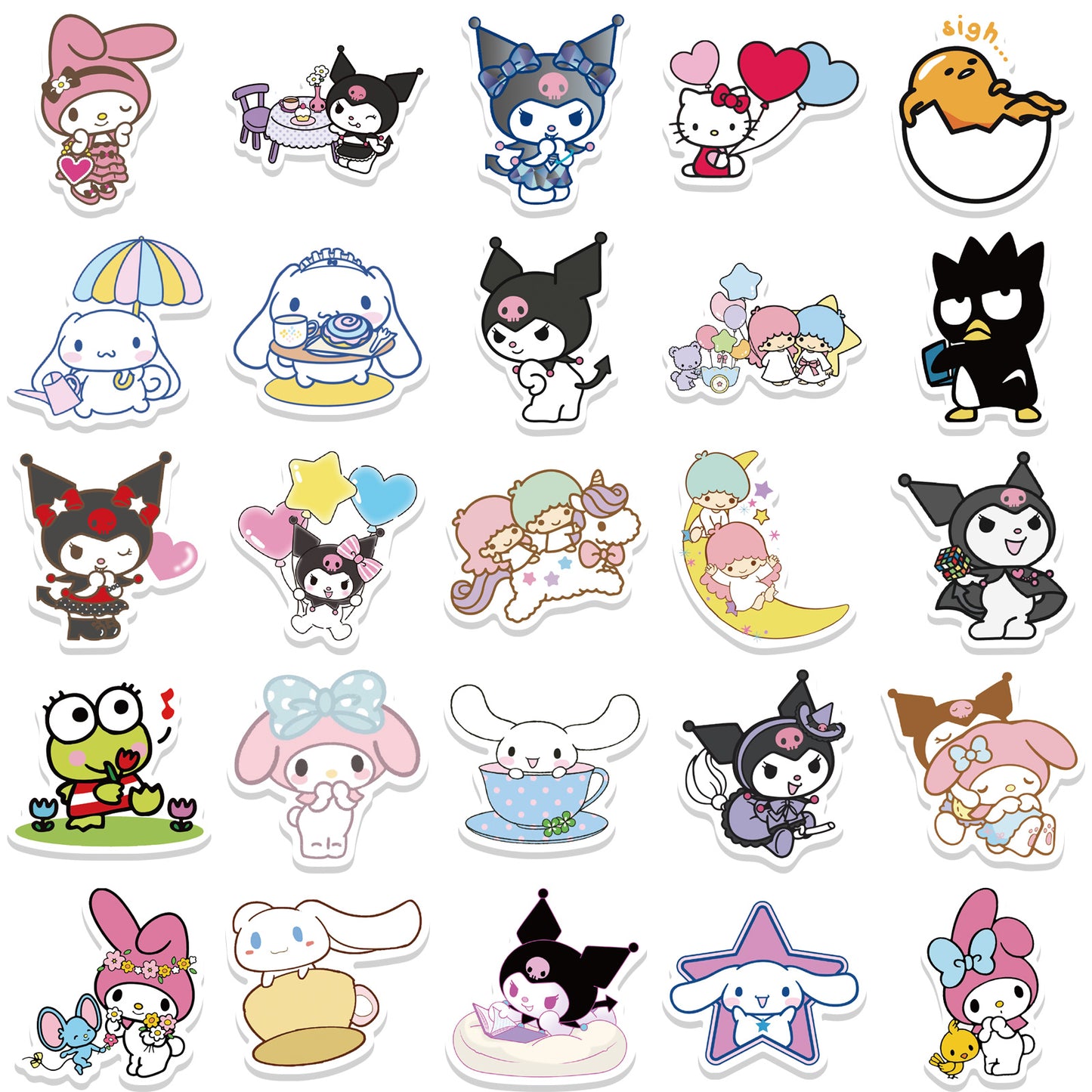 50pcs Sanrio 3 Stickers