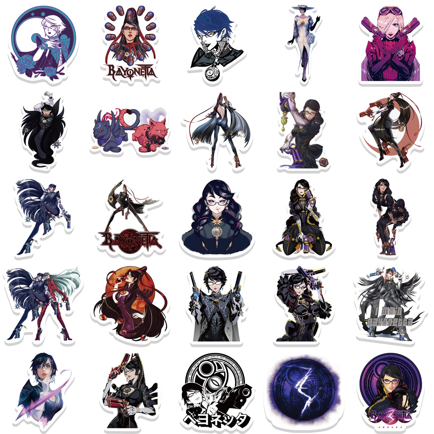 50pcs Bayonetta 3 Stickers