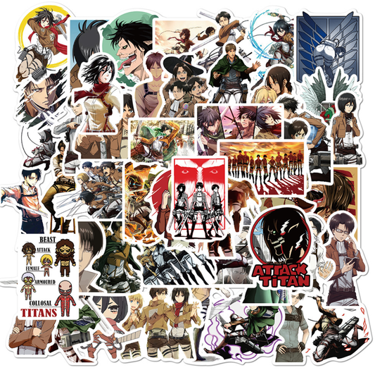 50pcs Attack on Titan 2 Stickers