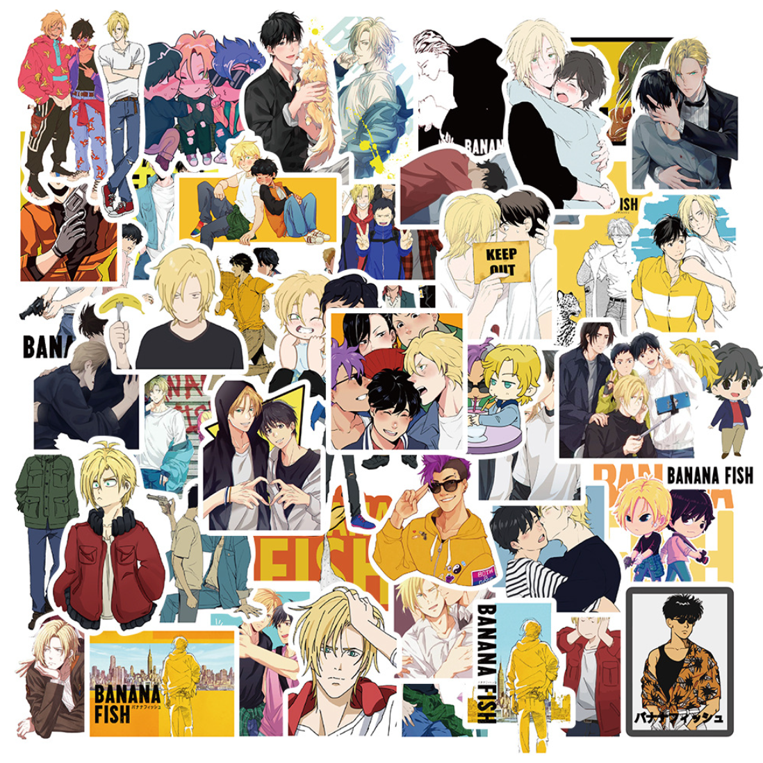 50pcs Banana Fish 1 Stickers