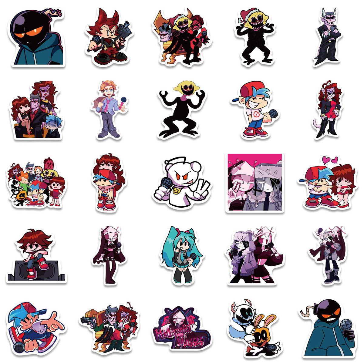 Fnf Note Stickers R 50pcs Friday Night Funkin Stickers – AU Sticker World