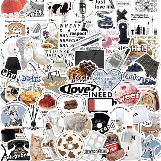 55pcs INS Deco Stickers