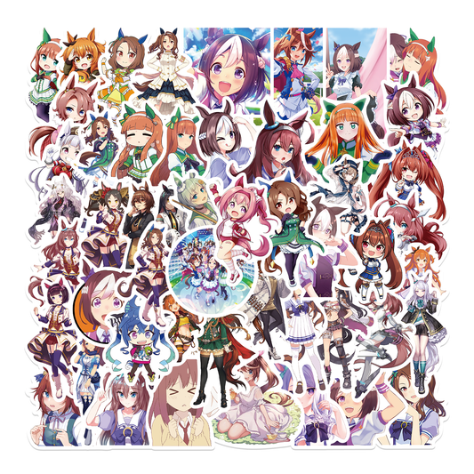 50pcs Pretty Derby Stickers