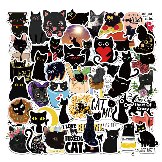 50pcs Black Cat 2 Stickers
