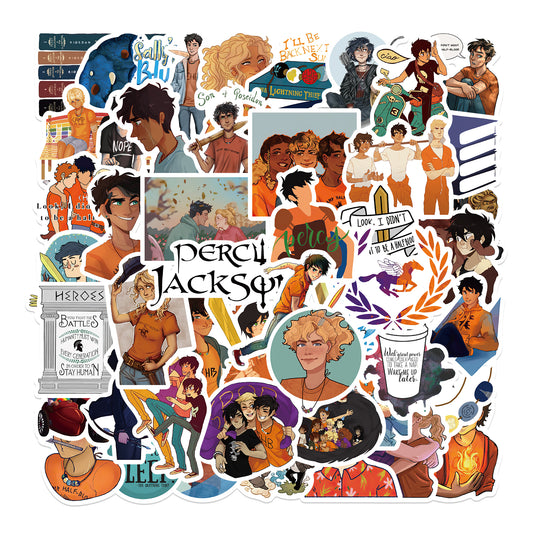 50pcs Percy Jackson Adventure Novel Stickers