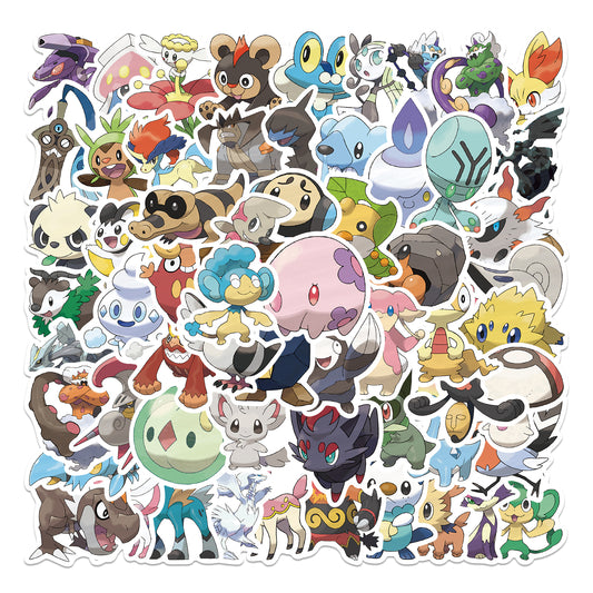 62pcs Pokemon 4 Stickers