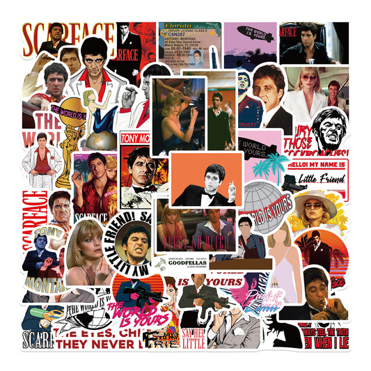 50pcs Scarface Stickers