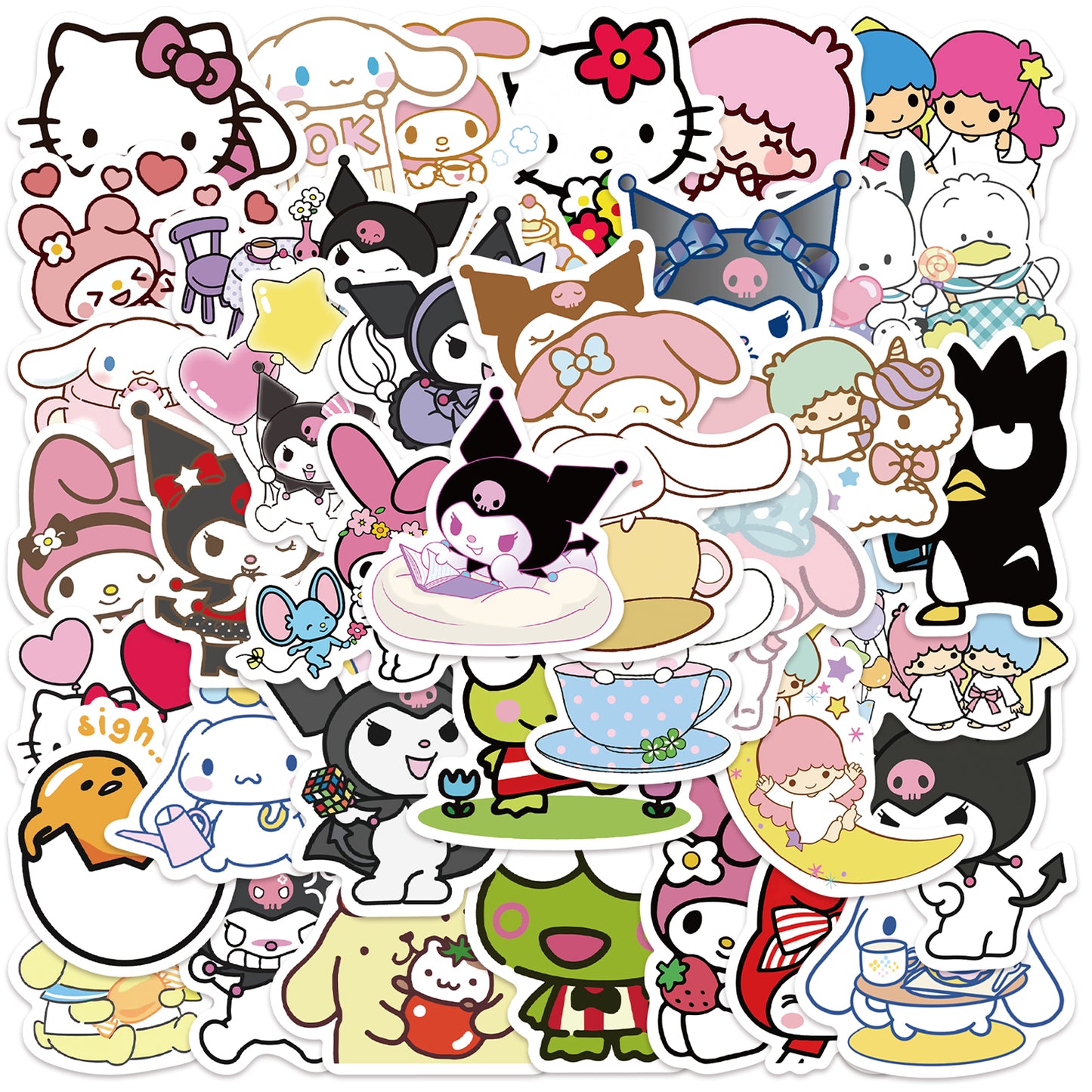 50pcs Sanrio 3 Stickers