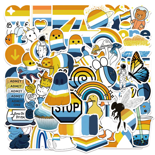 52pcs Aroace Pride Stickers