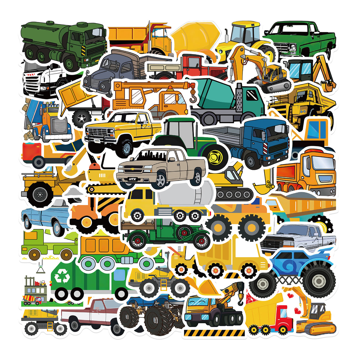 Cartoon Rucking Sticker 50pcs Truck Stickers – AU Sticker World