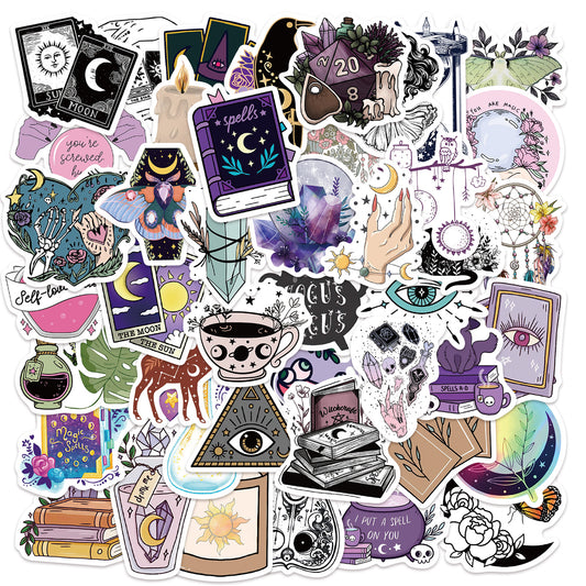 50pcs Boho Witchy 1 Stickers