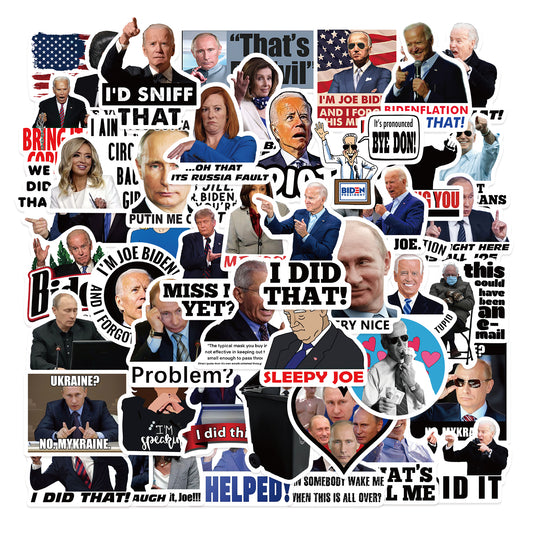 50pcs Biden Putin Memes Stickers