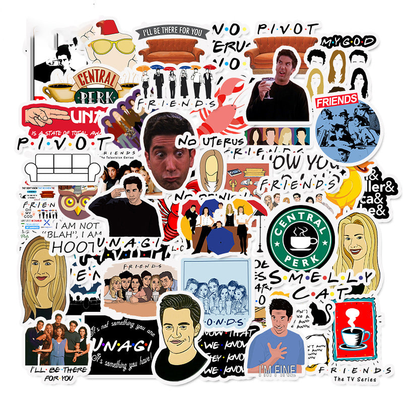 Friends Characters Sticker 50pcs Friends 1 Stickers – AU Sticker World