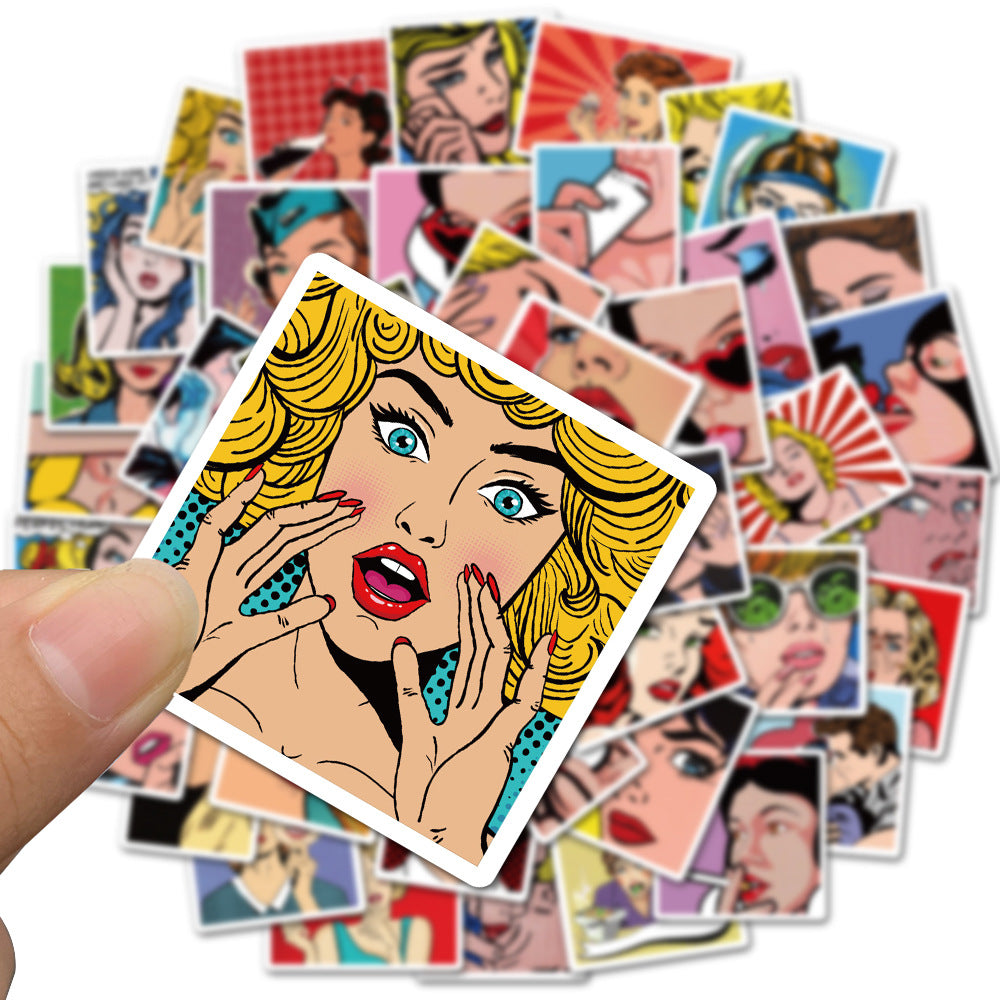 50pcs Pop Art 1 Stickers – AU Sticker World