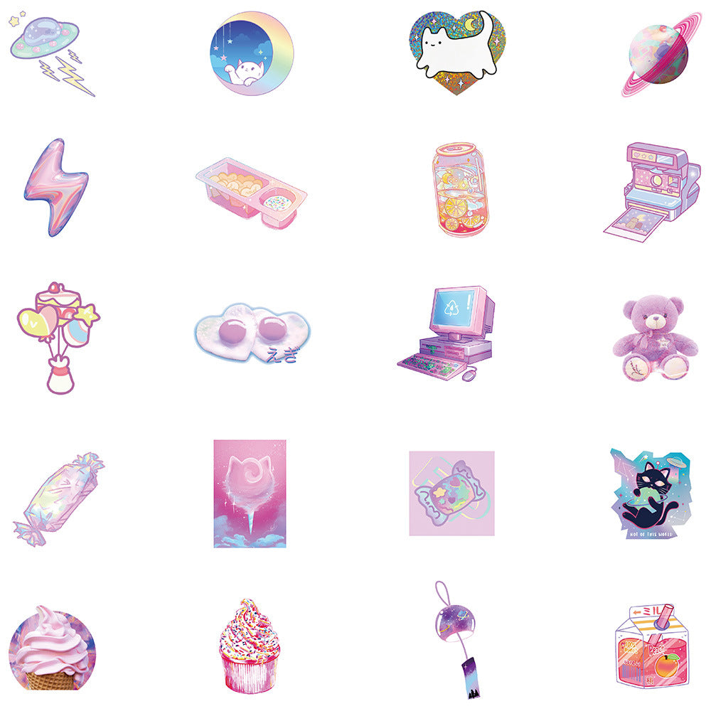 Laser Staring Sticker 60pcs Laser INS Stickers – AU Sticker World