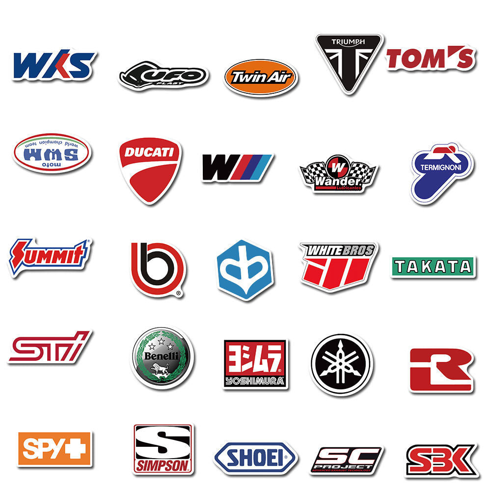 50pcs Racing Car 2 Stickers