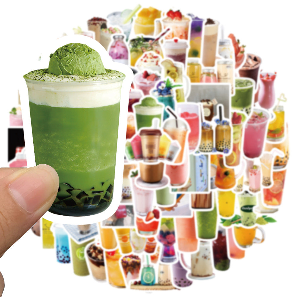 90pcs Milk Tea 2 Stickers