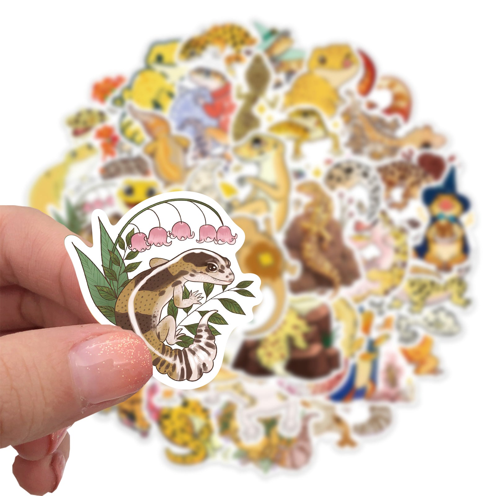 50pcs Colorful Lizards Stickers – AU Sticker World