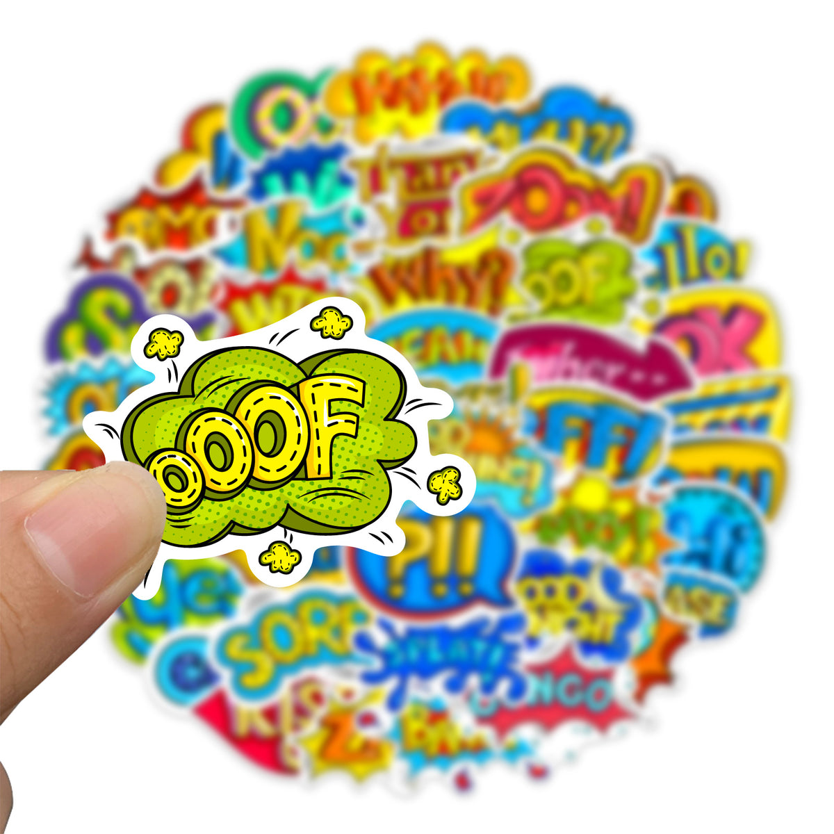 Booming Sticker 46pcs Boom Words Stickers – AU Sticker World