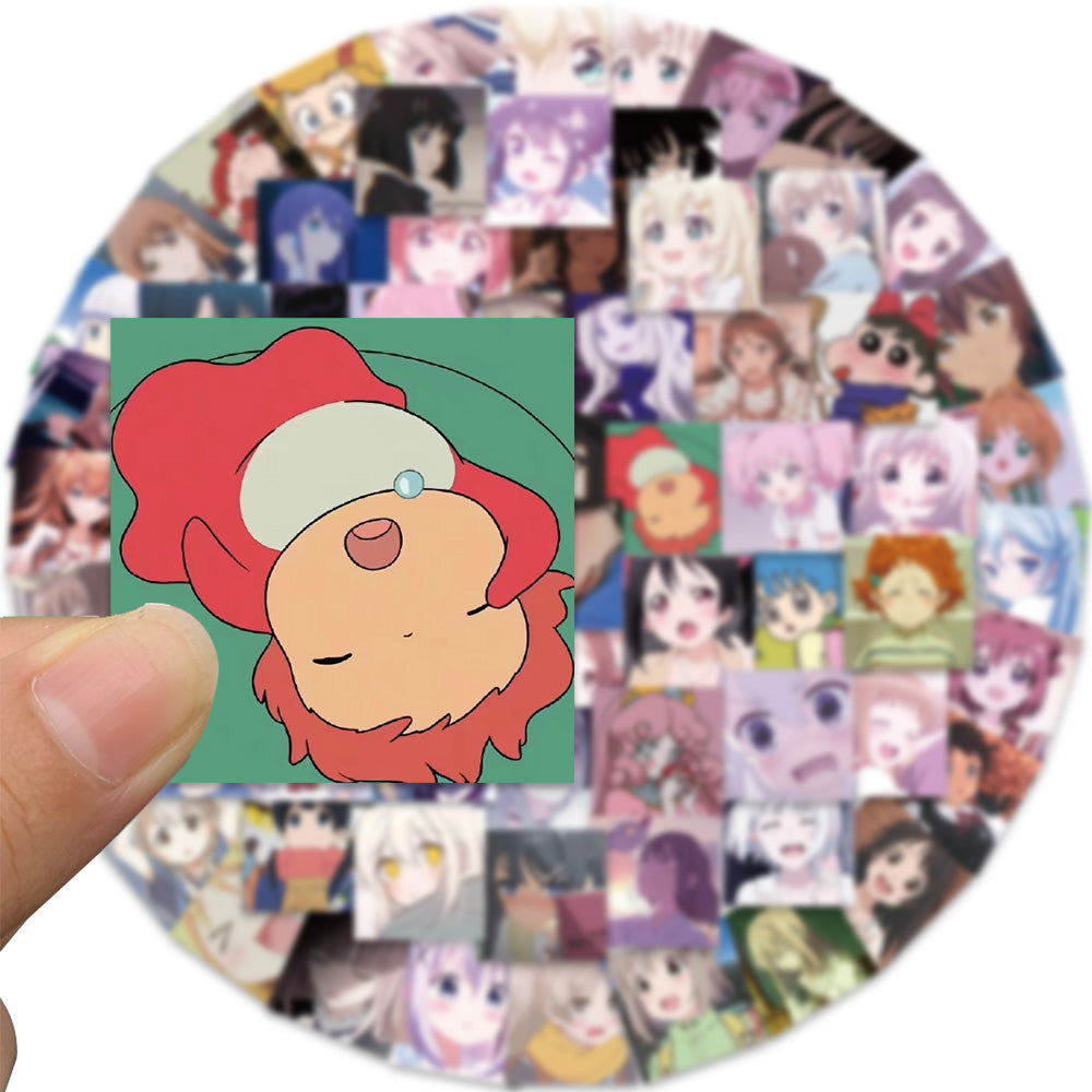 69pcs Anime girls avatar Stickers