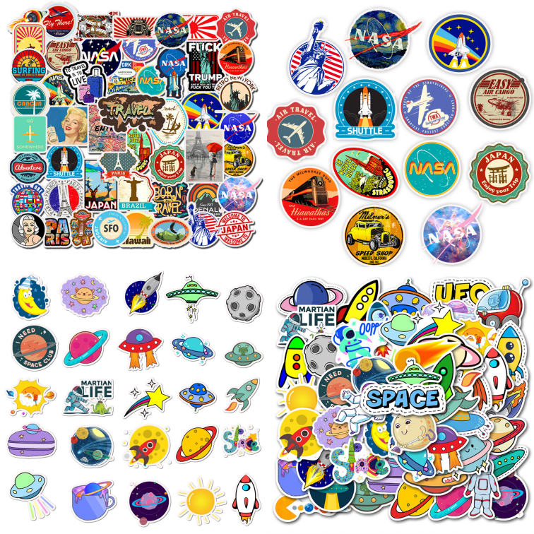 100pcs Air Travel Stickers