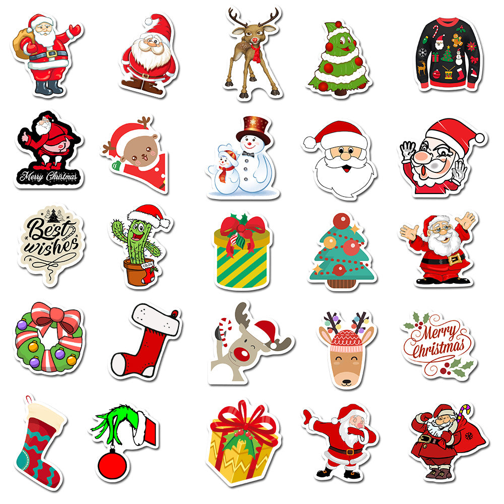 50pcs Xmas 1 Stickers – AU Sticker World