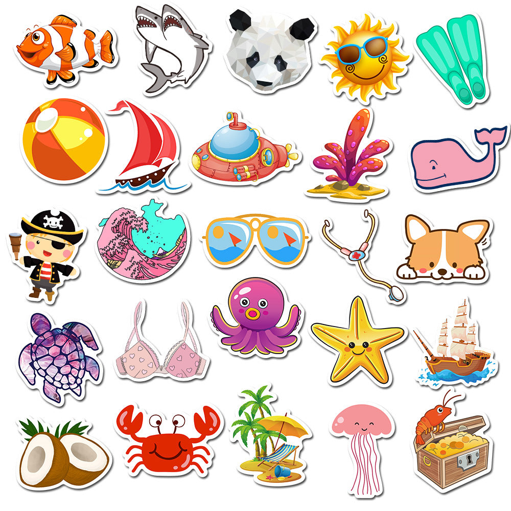 50pcs Cute INS 2 Stickers