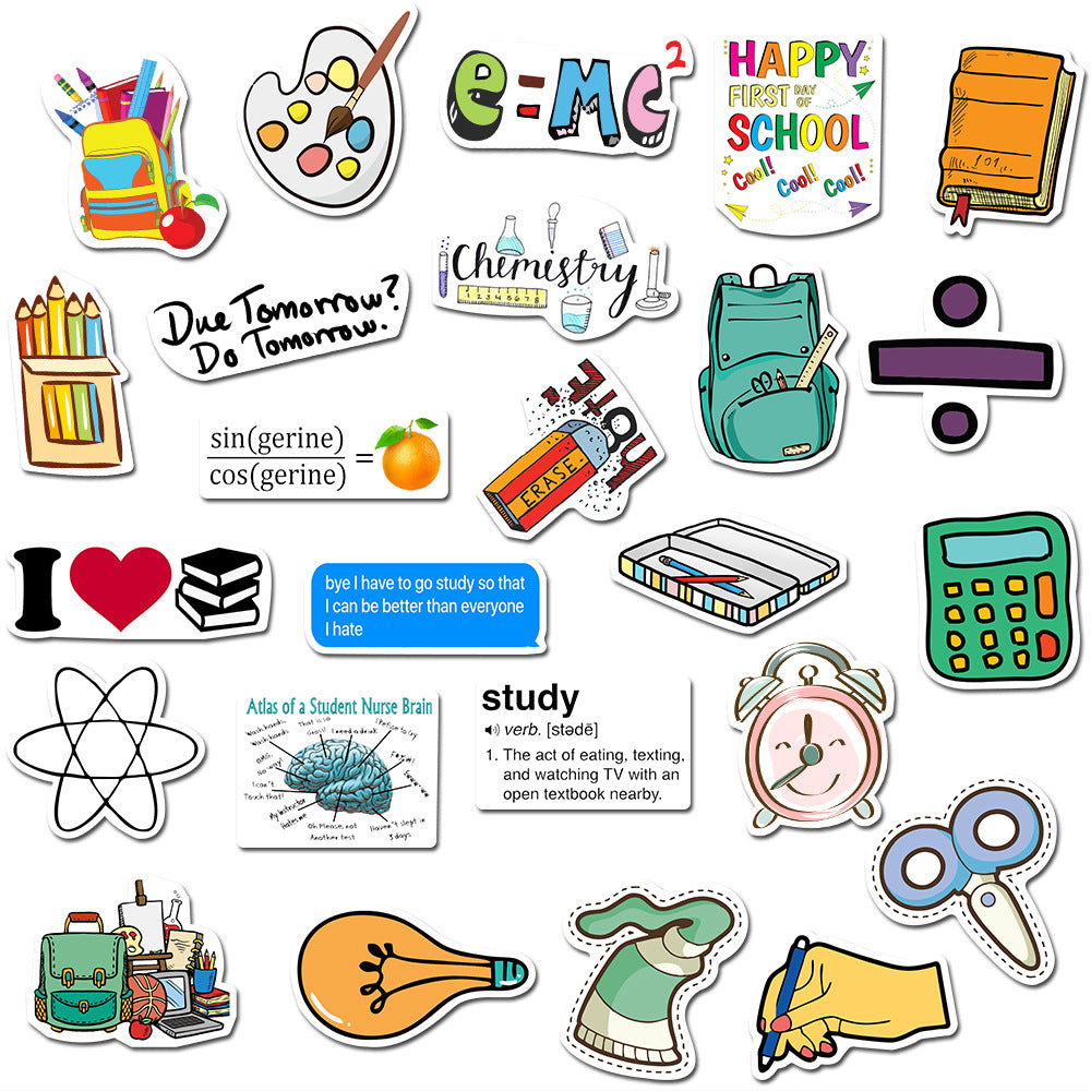 50pcs School Stickers