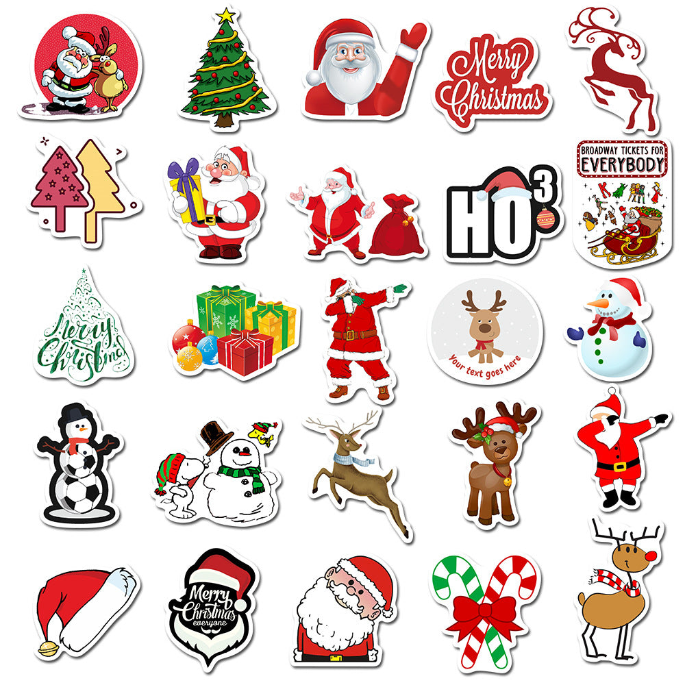 50pcs Xmas 1 Stickers – AU Sticker World