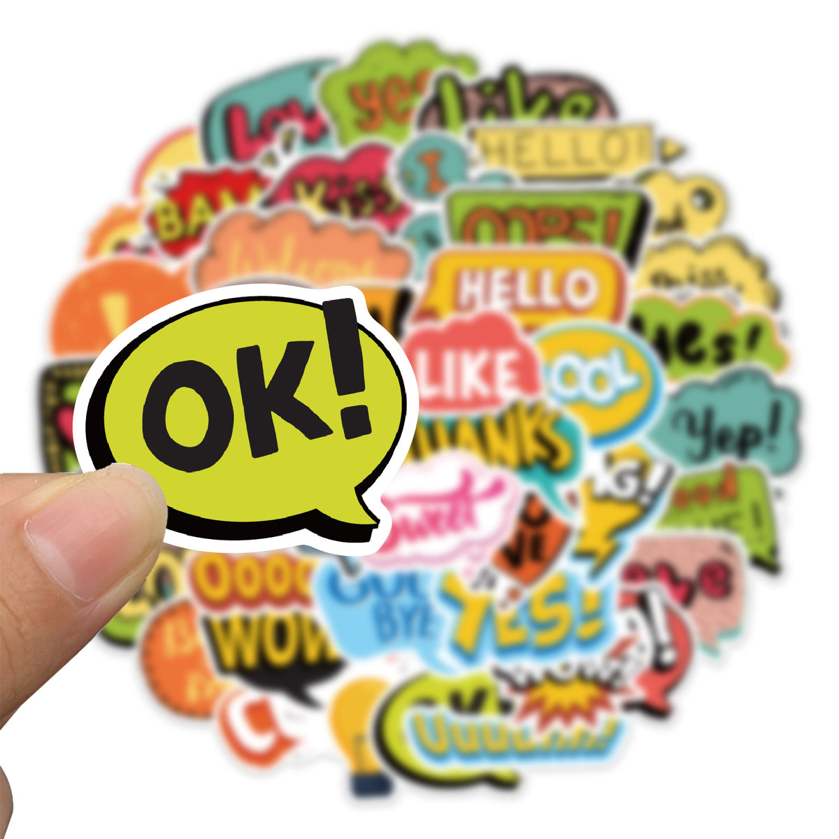 Booming Sticker 50pcs Boom Words 2 Stickers – AU Sticker World