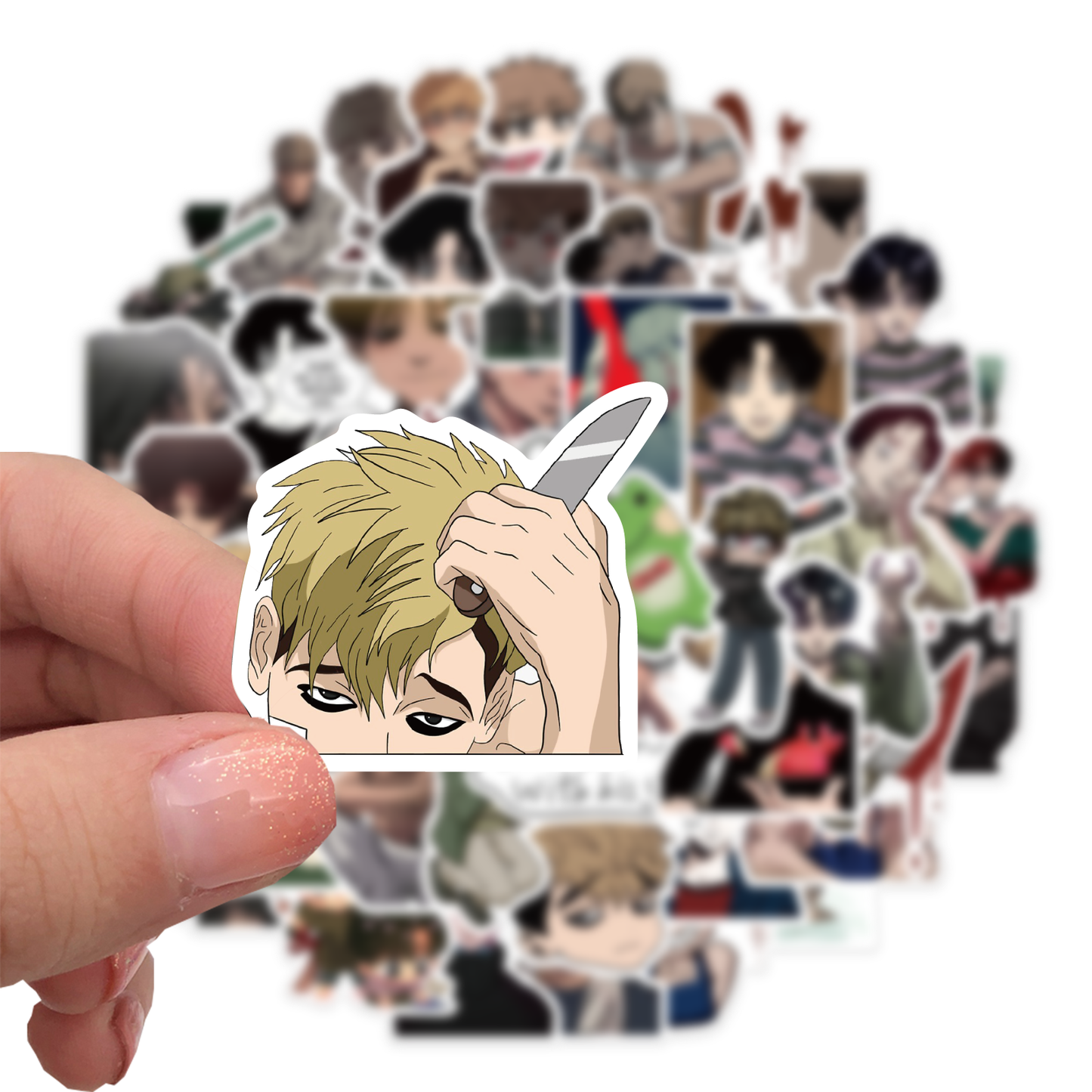 50pcs Killing Stalking Korean Horror Anime Cartoon Stickers