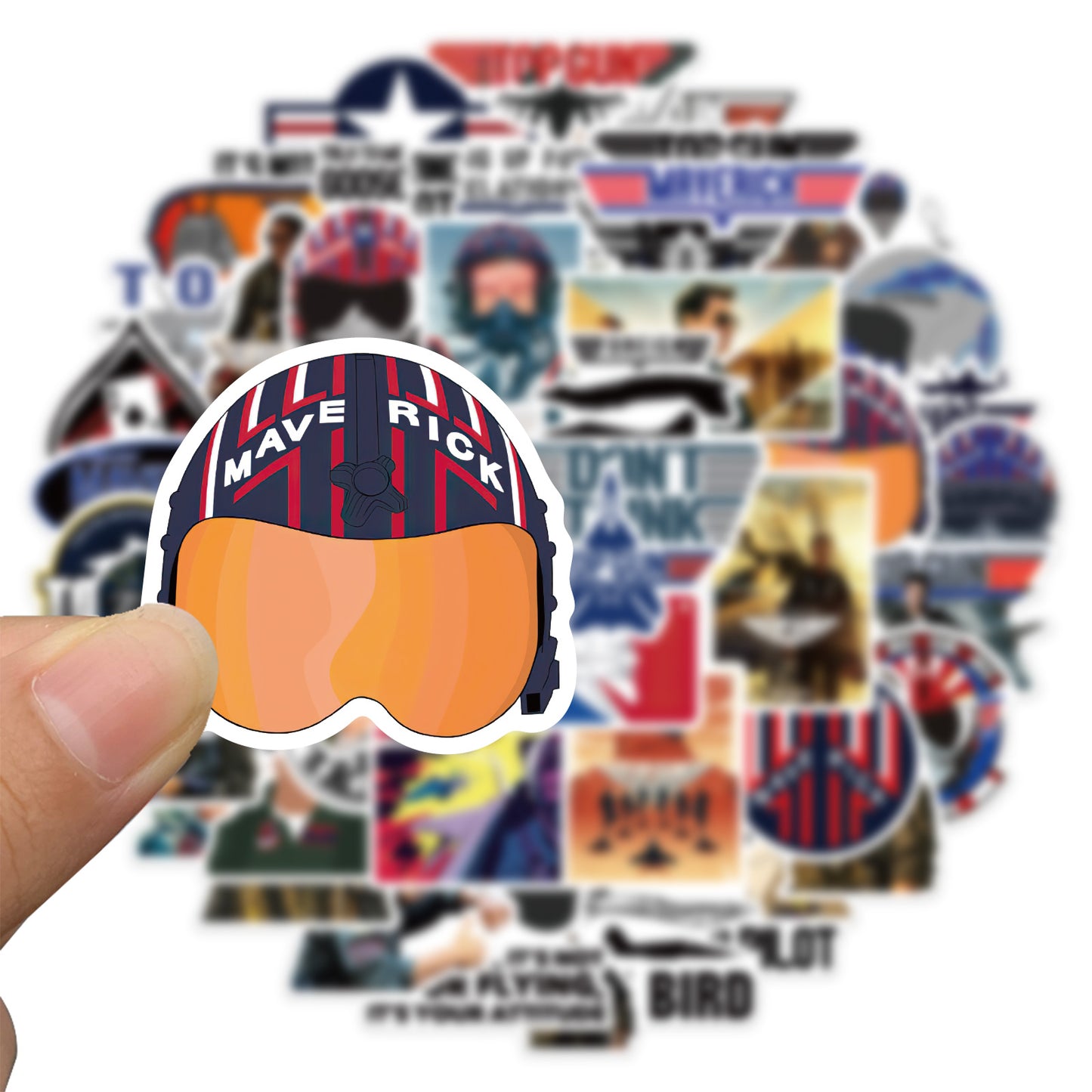 50pcs Top Gun Stickers